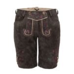 Greta Plum Brown Women’s Lederhosen