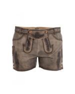 Brunhilde – Weathered Taupe Women’s Lederhosen - Image 2