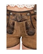 Leni – Burnt Sienna Women’s Lederhosen - Image 2