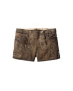 Regensburg – Aged Mocha Women’s Lederhosen - Image 2