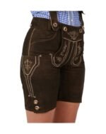 Dorfen – Deep Chestnut Women’s Lederhosen - Image 3