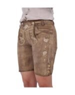 Oberammergau – Rustic Fawn Women Lederhosen - Image 2