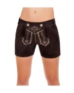 Ilsa Mocha Brown Women’s Lederhosen – Bavarian Style & Comfort - Image 2
