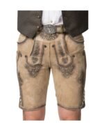 Mittenwald Fawn Brown Lederhosen – Bavarian Suede - Image 2