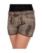 Brunhilde – Weathered Taupe Women’s Lederhosen - Image 3