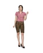 Zell – Rustic Hazelnut Women’s Lederhosen - Image 3