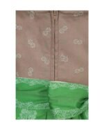 Taupe & Apple Green Striped Traditional Dirndl Dress - Image 2