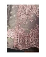 Dusty Rose & Cocoa Lace Embroidered Midi Dirndl - Image 3