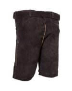 Kempten Midnight Black Lederhosen with Taupe Embroidery - Image 4