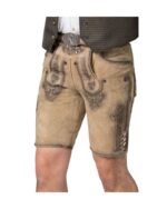 Mittenwald Fawn Brown Lederhosen – Bavarian Suede - Image 4