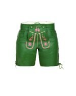 Deer Embroidery Green Women Lederhosen