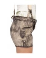 Anneliese – Slate Women’s Lederhosen - Image 5