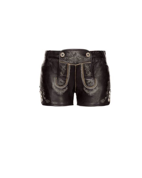 Amberg – Obsidian Black Women’s Lederhosen