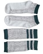 Ingolstadt – Oktoberfest White & Green Bavarian Loferl Socks - Image 6