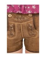 Berchtesgaden Classic Chestnut Women’s Lederhosen - Image 4