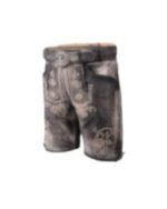 Alpenprinz Charcoal Grey Embroidered Lederhosen - Image 3