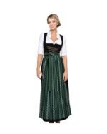 Emerald Green & Black Laced Maxi Dirndl - Image 6