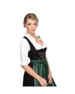 Emerald Green & Black Laced Maxi Dirndl - Image 5