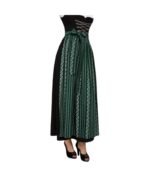 Emerald Green & Black Laced Maxi Dirndl - Image 2
