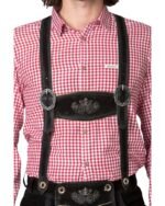 Konrad Imperial – Black Bavarian Lederhosen with Silver Embroidery - Image 7