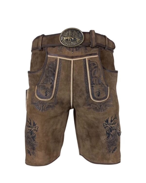 Rustic Bavarian Stag Lederhosen