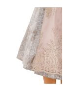 Amira – Dusty Rose & Mink Satin Midi Dirndl - Image 3