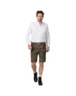 Augsburg Shadow Oak Embroidered Lederhosen – Suede Shorts - Image 2