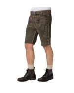 Augsburg Shadow Oak Embroidered Lederhosen – Suede Shorts - Image 4