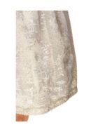 Champagne Beige Lace Overlay Mini Dirndl Dress - Image 4