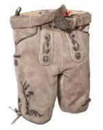Gunther Stone Beige Classic Lederhosen for Men