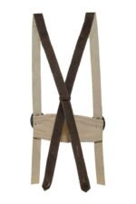 Passau Chocolate Brown Bavarian Suede leather Suspender - Image 2
