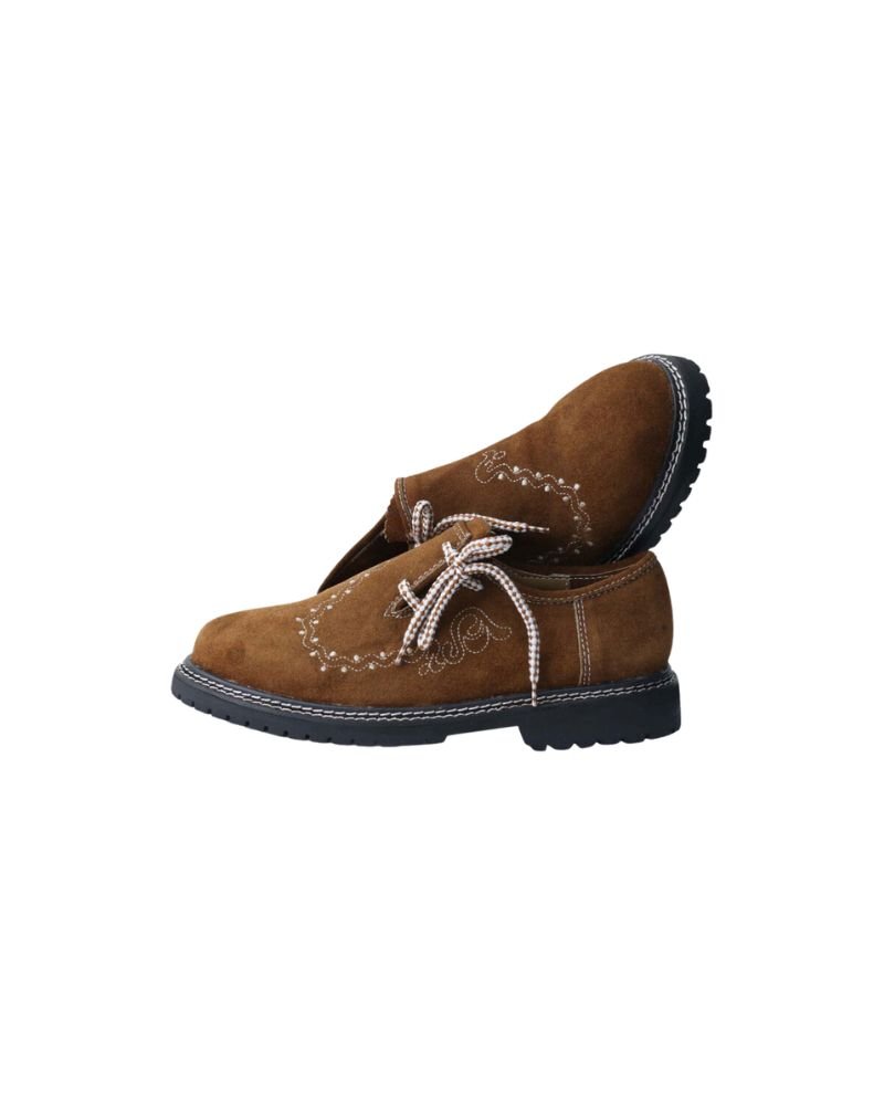 Bavarian Camel Brown Lederhosen Shoes Bavarian Camel Brown Lederhosen Shoes with Embroidery