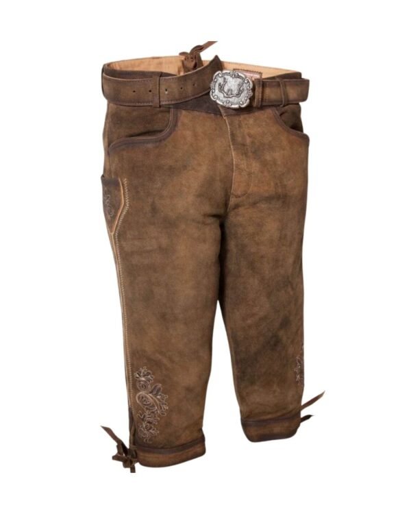 Albrecht Chestnut Suede Bundhosen