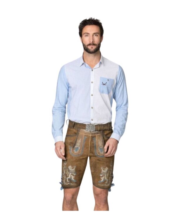 Lukas Rustic Bronze Bavarian Classic Lederhosen for Men