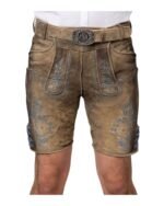 Golden Meadow Leather Shorts – Regensburg Style - Image 2