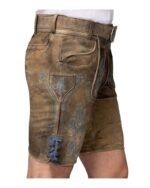 Golden Meadow Leather Shorts – Regensburg Style - Image 3