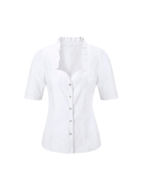 Bella – Alpine Ivory Dirndl Shirt
