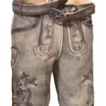 Berchtesgaden Ash-Grey Traditional Lederhosen