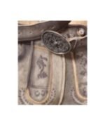 Berchtesgaden Ash-Grey Traditional Lederhosen - Image 2