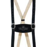 Lukas – Charcoal Black Bavarian Leather Suspender