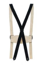 Lukas – Charcoal Black Bavarian Leather Suspender - Image 2