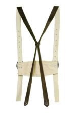 Anneliese – Olive Green Royal Crest Lederhosen Suspenders - Image 2