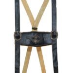 Jakob – Ebony Black Bavarian Leather Suspenders