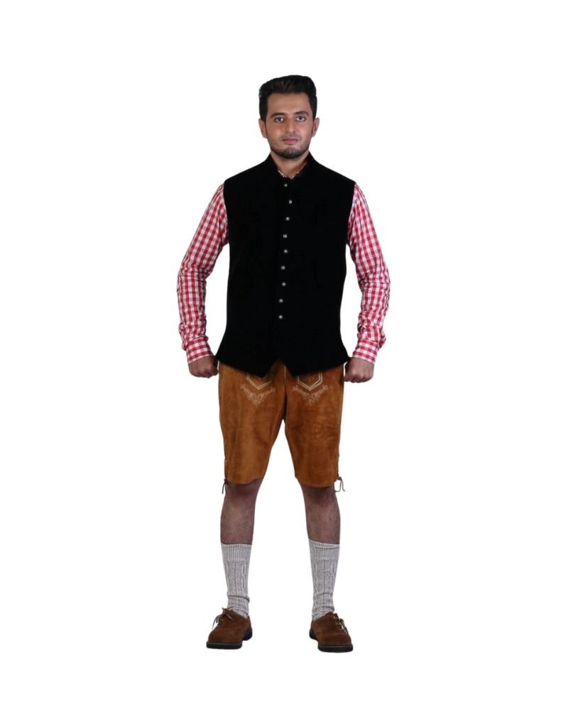 Black Trachten German Waistcoat Black Trachten German Waistcoat