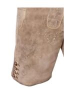 Erich Traditional Tan Embroidered Lederhosen - Image 3