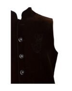 Helene – Chestnut Brown Embroidered Trachten Vest - Image 3