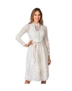 Moonlight Ivory Dirndl with Transparent Apron
