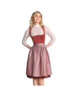 Aubing – Antique Rose Brocade Midi Dirndl - Image 2