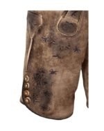 Vintage Alpine Lederhosen in Weathered Maple Brown - Image 3