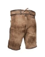Vintage Alpine Lederhosen in Weathered Maple Brown - Image 4